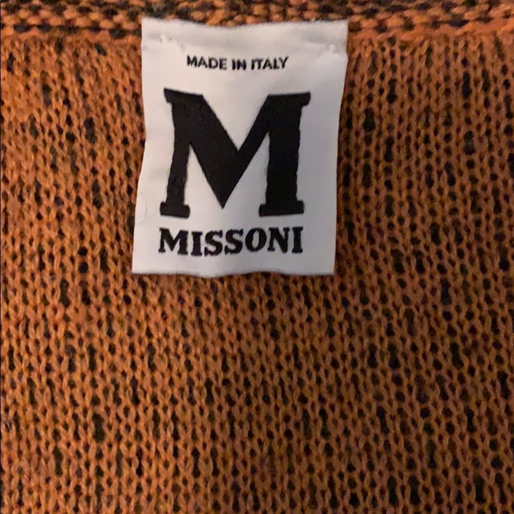 Missoni Brown and Orange Striped Mini Dress - Picture 2 of 8